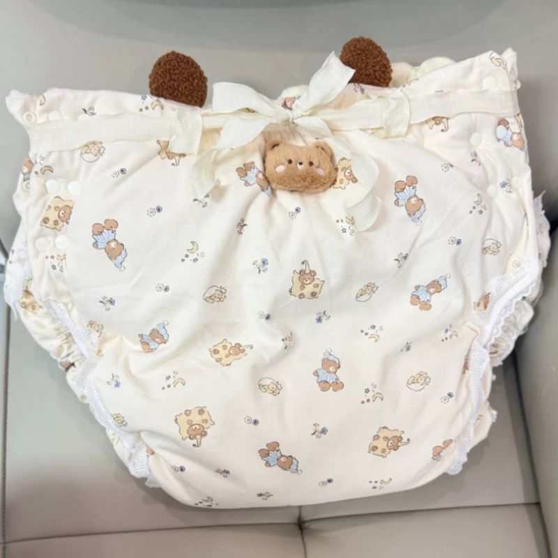 Diapering - Взрослые хлопковые подгузники с мультяшным рисунком,