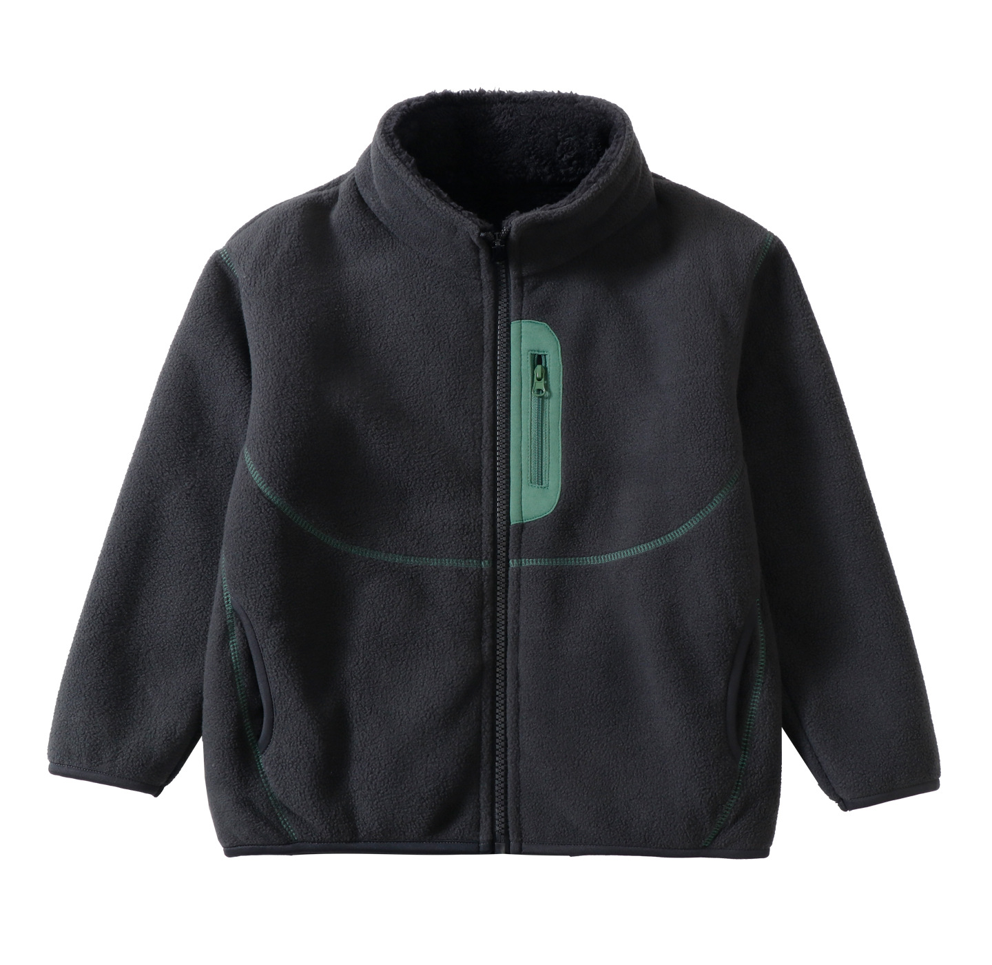 Детская двусторонняя флисовая  – обзор и цена Toddler Boy Winter Fleece Jacket