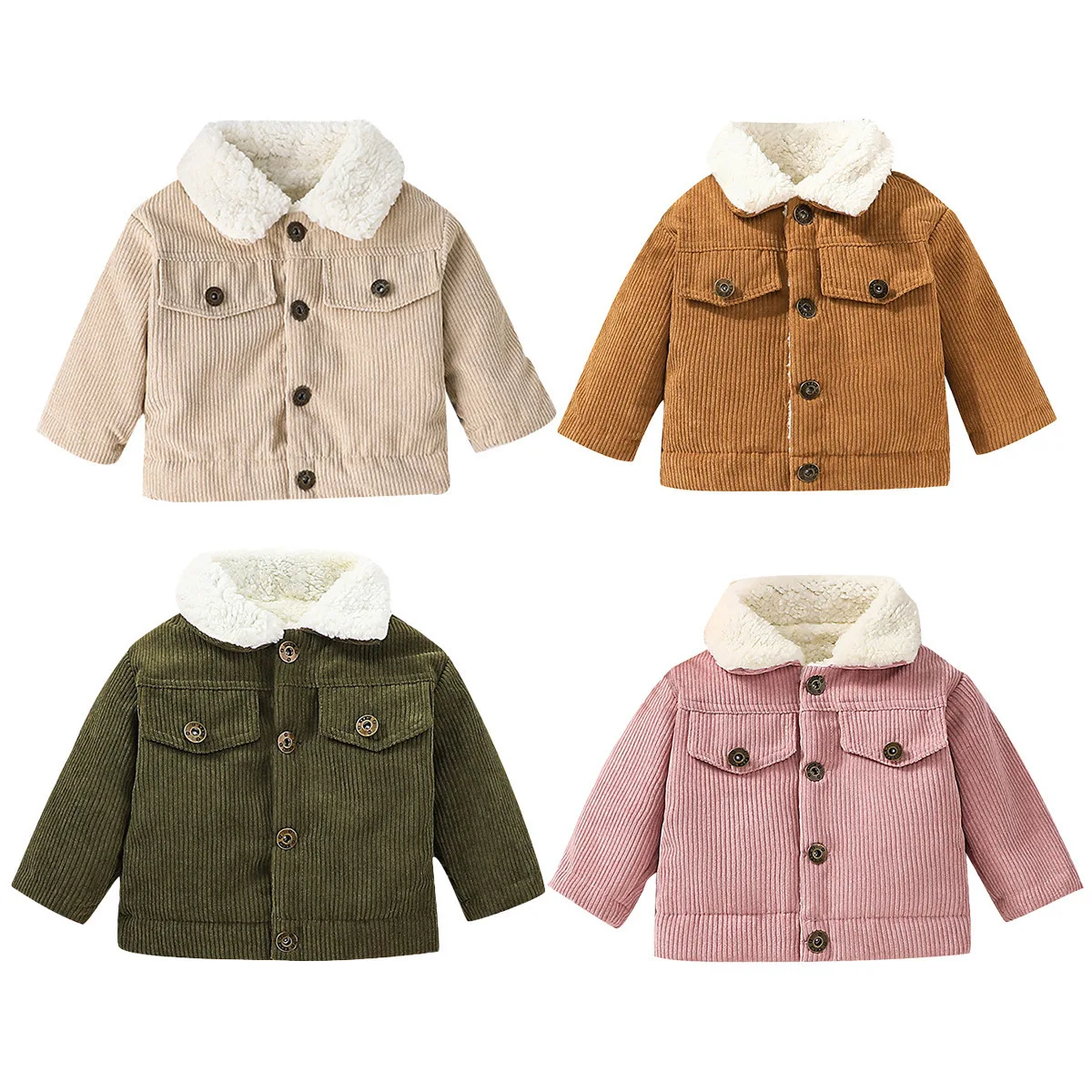 Детская куртка из вельвета с ф – обзор и цена Toddler Boy Winter Fleece Jacket